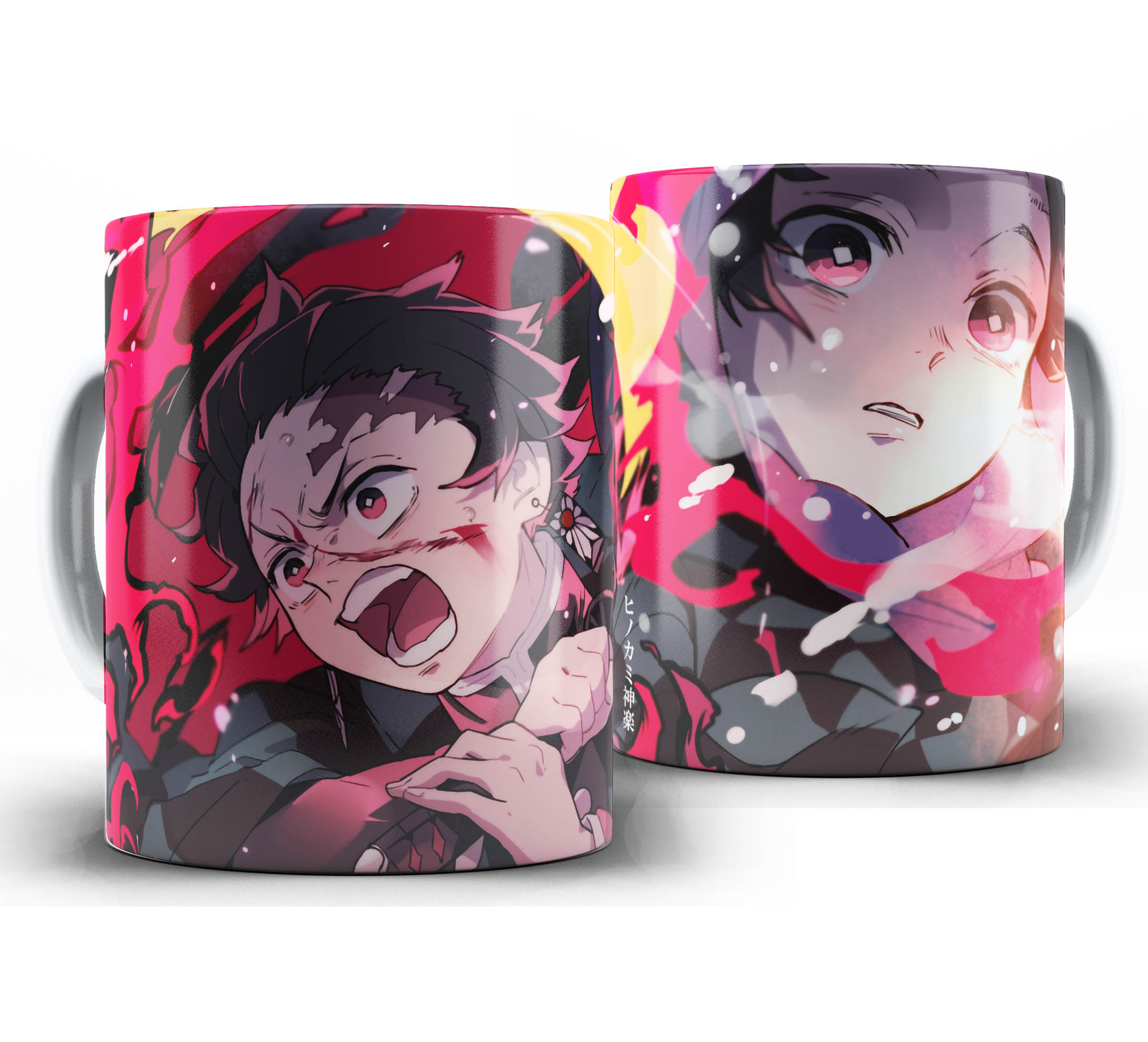 Caneca Anime - Demon Slayer Kimetsu no Yaiba W17 - Nezuko e Tanjiro